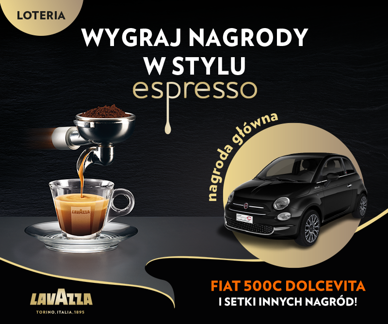 "Wygraj nagrody w stylu espresso" w loterii marki Lavazza