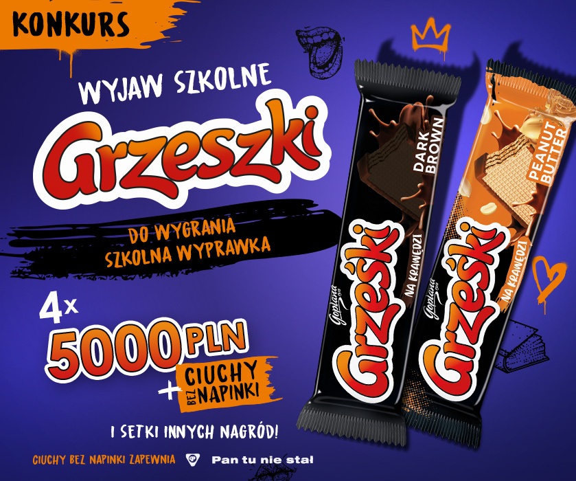„Wyjaw szkolne Grzeszki” w konkursie marki Grześki